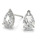 Pear Stud Diamond Earrings
