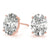 Oval Stud Diamond Earrings