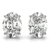 Oval Stud Diamond Earrings DiamondStatus