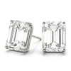 Emerald Stud Diamond Earrings DiamondStatus