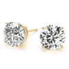 Round Stud Diamond Earrings DiamondStatus