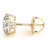 Round Stud Diamond Earrings DiamondStatus