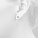 Round Stud Diamond Earrings
