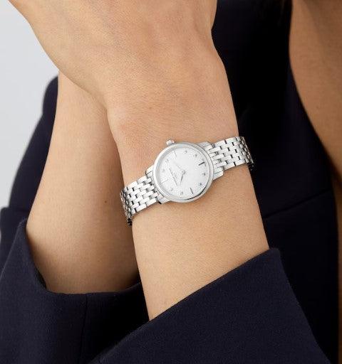 Frederique Constant Slimline Watch Ladies Silver Diamond FC-200STDS26B - WatchStatus Ltd