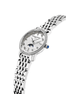 Frederique Constant Slimline Watch Ladies Diamond Moon Phase FC-206MPWD1SD6B - WatchStatus Ltd
