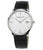 Frederique Constant Slimline Watch Men's Silver with Black Leather FC-220S5S6 - WatchStatus Ltd
