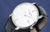 Frederique Constant Slimline Watch Men's Silver with Black Leather FC-220S5S6 - WatchStatus Ltd