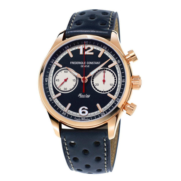 Frederique Constant Vintage Rally Healey Watch Men's Automatic Blue FC-397HN5B4 - WatchStatus Ltd