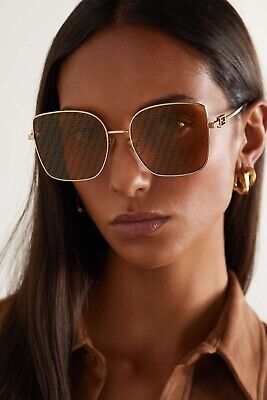 Fendi Baguette Ladies Sunglasses Brown F Lens FE40013U 10L