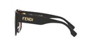 Fendi Ladies Sunglasses Havana / Brown Gradient FE40017I 55F