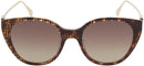 Fendi Ladies Sunglasses Havana FE40047I 55H