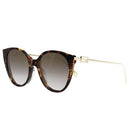Fendi Ladies Sunglasses Havana FE40047I 55H