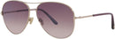 Tom Ford Clark Ladies Sunglasses Aviator Gold FT0823 - 28U
