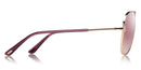 Tom Ford Clark Ladies Sunglasses Aviator Gold FT0823 - 28U