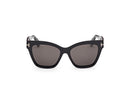 Tom Ford Elvira Women Black Sunglasses FT1217 01A Tom Ford