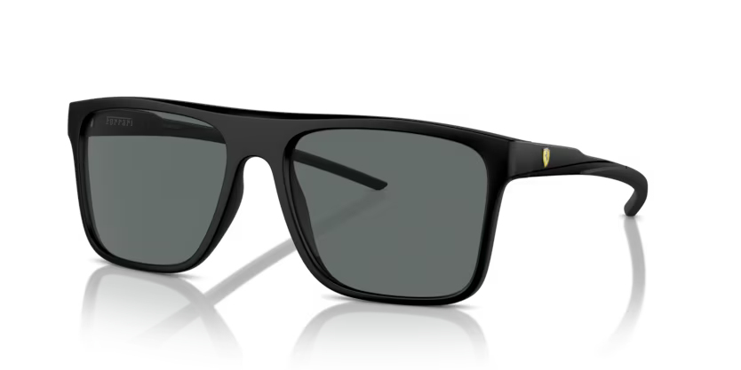 Scuderia Ferrari Square Sunglasses Black Frame Polar Grey Lens FZ6006 504/81