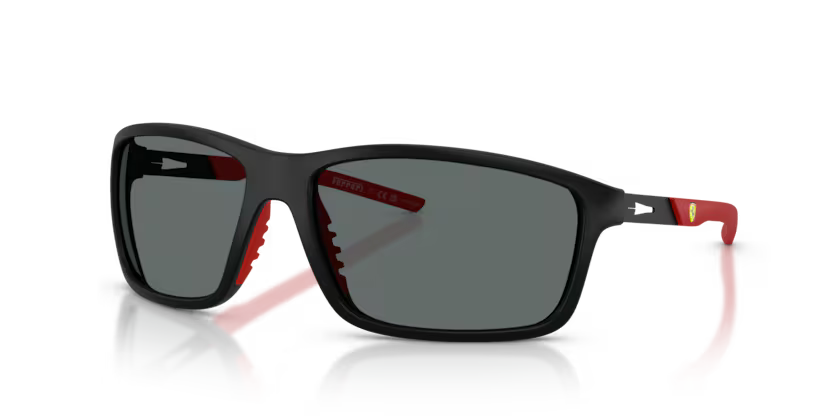 Scuderia Ferrari Sunglasses Black Frame Grey Polar Lens FZ6021U 504/81