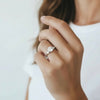Round Pear Shoulders Engagement Ring DiamondStatus