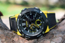 Men's Black And Yellow Carbon Core Watch GA-2000-1A9ER