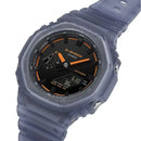 Men's Transparent Blue Resin Watch GA-2100K-2AER
