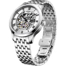 Rotary Greenwich Watch Skeleton Men's Silver Automatic GB02940/06 - WatchStatus Ltd
