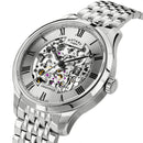 Rotary Greenwich Automatic Men's Watch Silver Skeleton GB02940/06