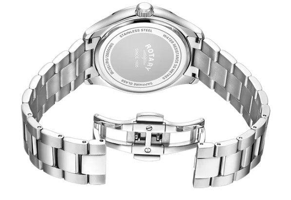 Rotary Oxford Watch Men's Black Silver/Black GB05092/04 - WatchStatus Ltd