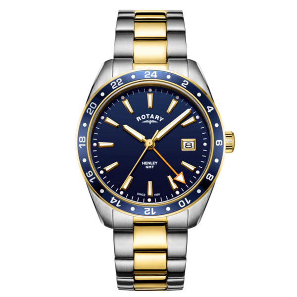 Rotary Henley GMT Men's Watch Two Tone GB05296/05