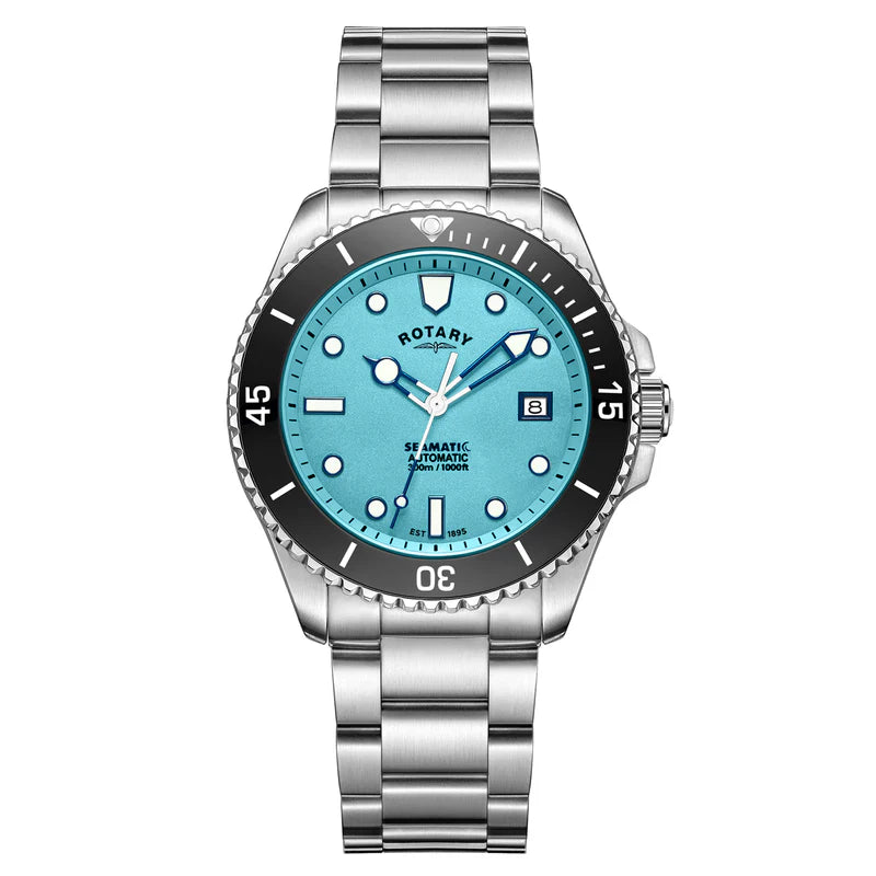 Rotary Seamatic Men's Watch Baby Blue Dial GB05430/57