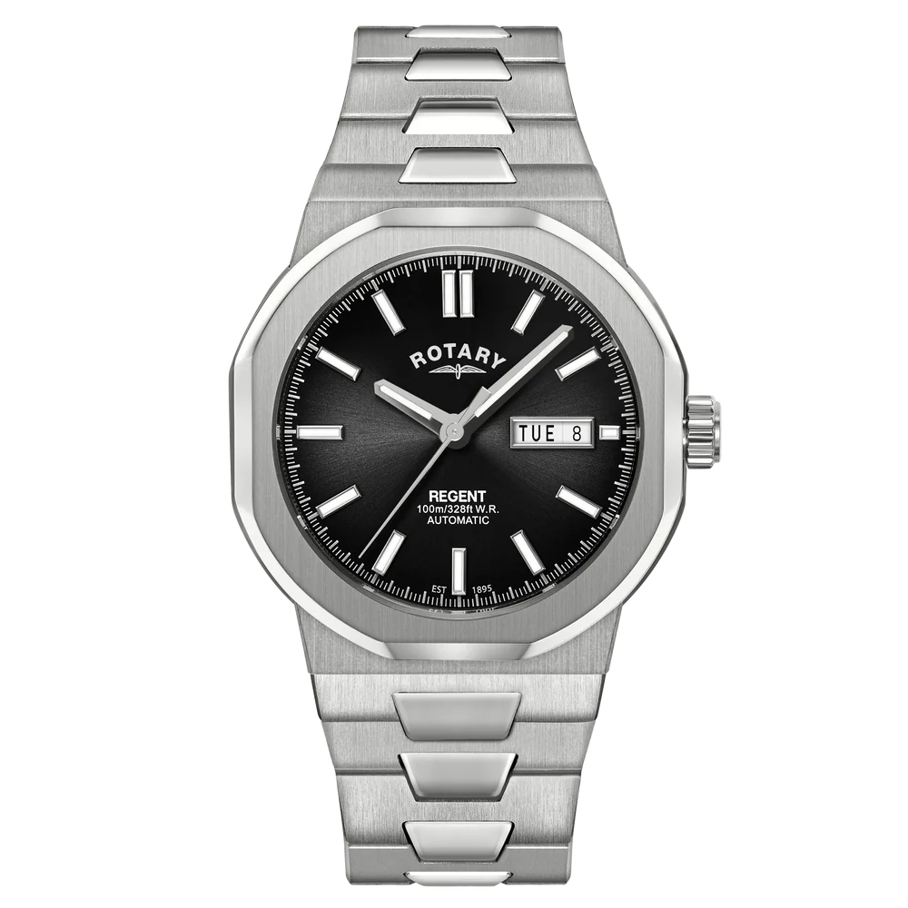 Rotary Regent Men's Automatic Watch Black Dial GB05490/04