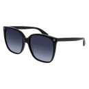 Gucci Emblem Ladies Sunglasses Black Frame GG0022S-001