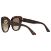 Gucci Emblem Ladies Sunglasses Havana Frame GG0327S-002 Gucci