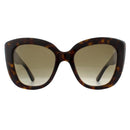 Gucci Emblem Ladies Sunglasses Havana Frame GG0327S-002