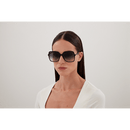 Gucci Emblem Ladies Sunglasses Black Frame GG0544S-007