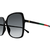 Gucci Emblem Ladies Sunglasses Black Frame GG0544S-007 Gucci
