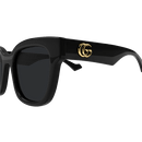 Gucci Emblem Ladies Sunglasses Black Frame GG0998S-001