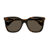 Gucci Emblem Ladies Sunglasses Havana Frame GG1071S-002 Gucci