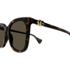 Gucci Emblem Ladies Sunglasses Havana Frame GG1071S-002 Gucci