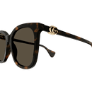 Gucci Emblem Ladies Sunglasses Black Frame GG1071S-002