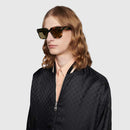 Gucci Institutional Logo Men's Sunglasses Striped Havana GG1084S-003