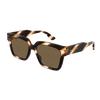 Gucci Institutional Logo Men's Sunglasses Striped Havana GG1084S-003 Gucci