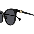 Gucci Emblem Ladies Sunglasses Black Frame GG1180SK-002