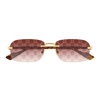 Gucci Sign Men's Sunglasses Gold Frame Monogram GG1221S-004 Gucci