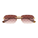 Gucci Sign Men's Sunglasses Gold Frame Monogram GG1221S-004