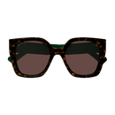 Gucci Sign Ladies Sunglasses Havana Frame GG1300S-002