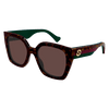Gucci Sign Ladies Sunglasses Havana Frame GG1300S-002 Gucci