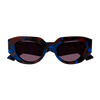 Gucci Emblem Ladies Sunglasses Havana Violet Frame GG1421S-003 Gucci