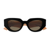 Gucci Emblem Ladies Sunglasses Black Frame GG1421S-008 Gucci
