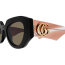 Gucci Emblem Ladies Sunglasses Black Frame GG1421S-008