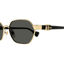 Gucci Emblem Ladies Sunglasses Gold Frame GG1593S-001